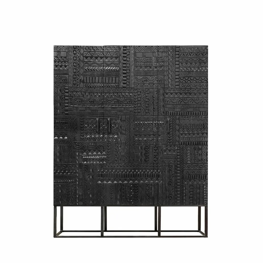 Sideboards - Showcase in mango wood and dark walnut metal - GINER Y COLOMER