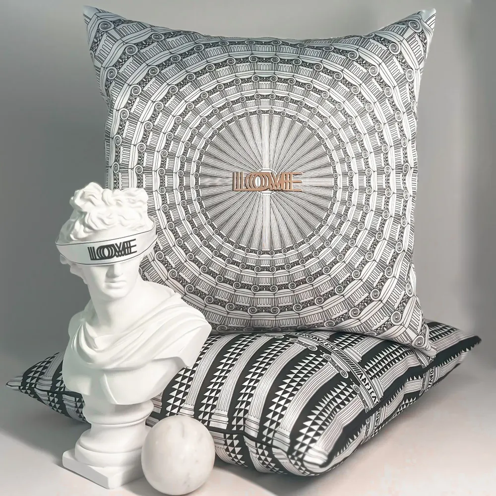 Fabric cushions - RENAISSANCE COL CUSHION - LOVE BY MILSHTEIN