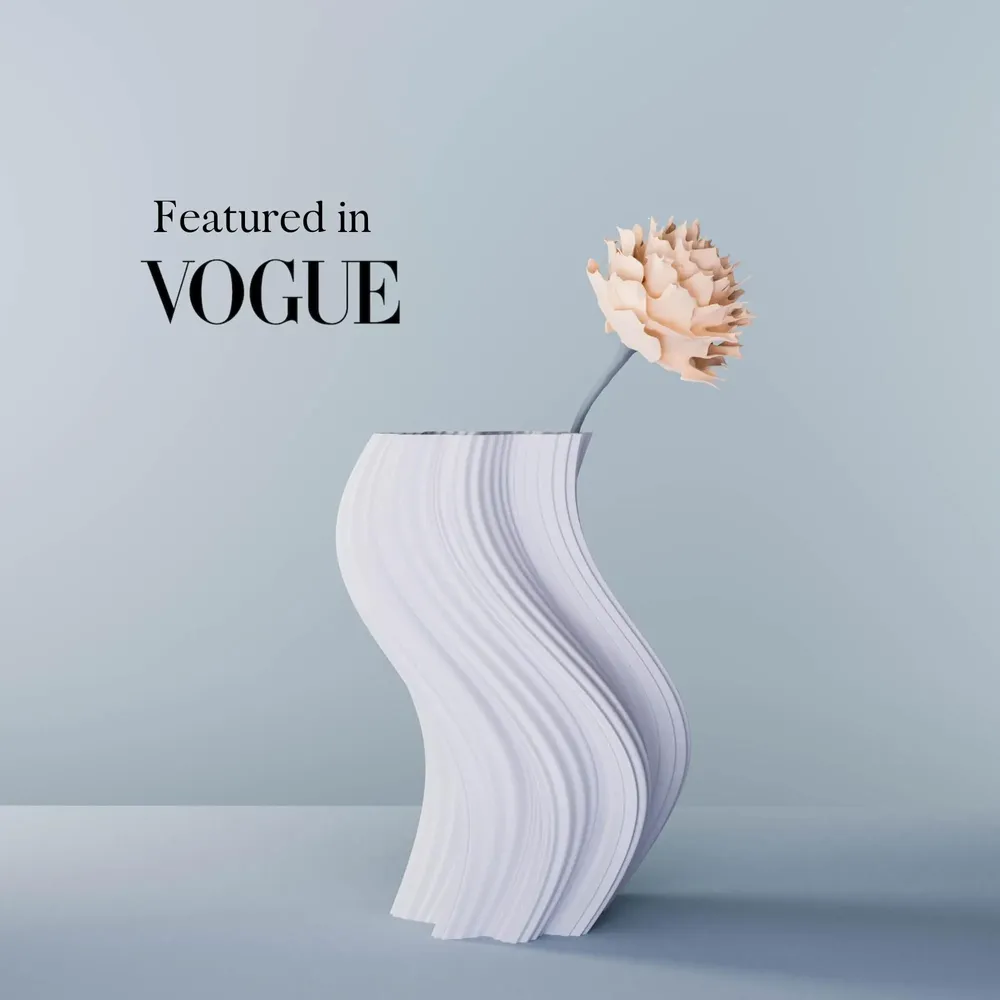 Office design and planning - Vase "Heat Wave" - AURA 3D