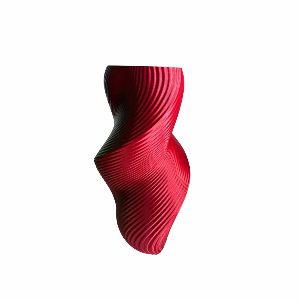 Office design and planning - VASE "SILUET" | MULTI-COLOR | Green and Red - AURA 3D