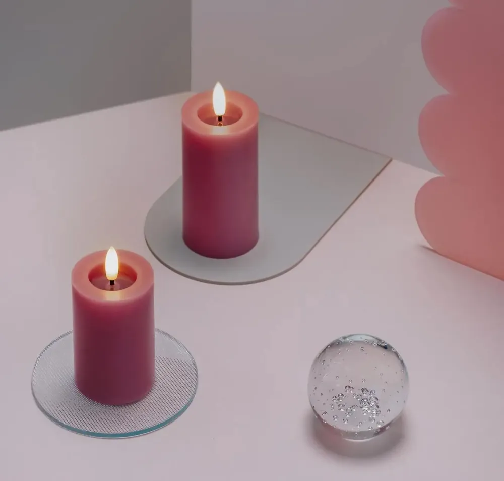 LED modules - Seasonal Colours Melted Pillar Candles Silk - MOODS & MORE