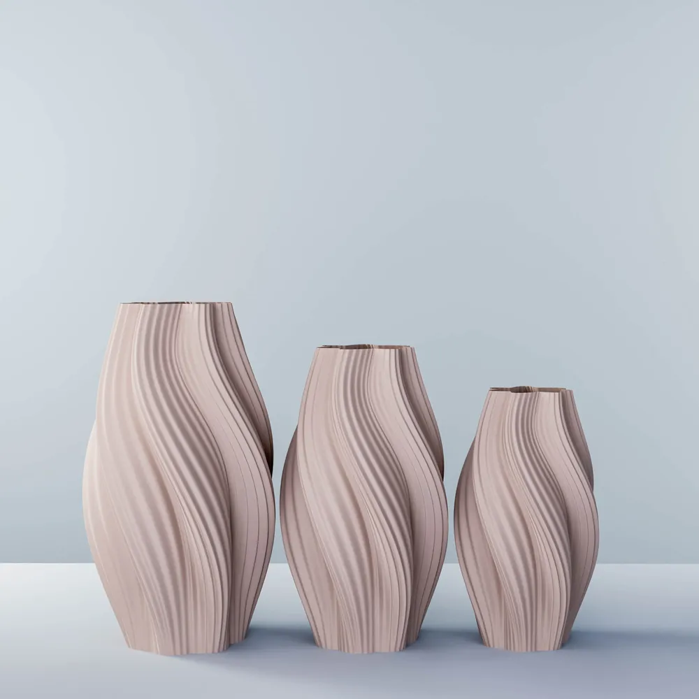 Aménagements pour bureau - Set de vases « Hot Ice Cream » (crème glacée chaude) - AURA 3D