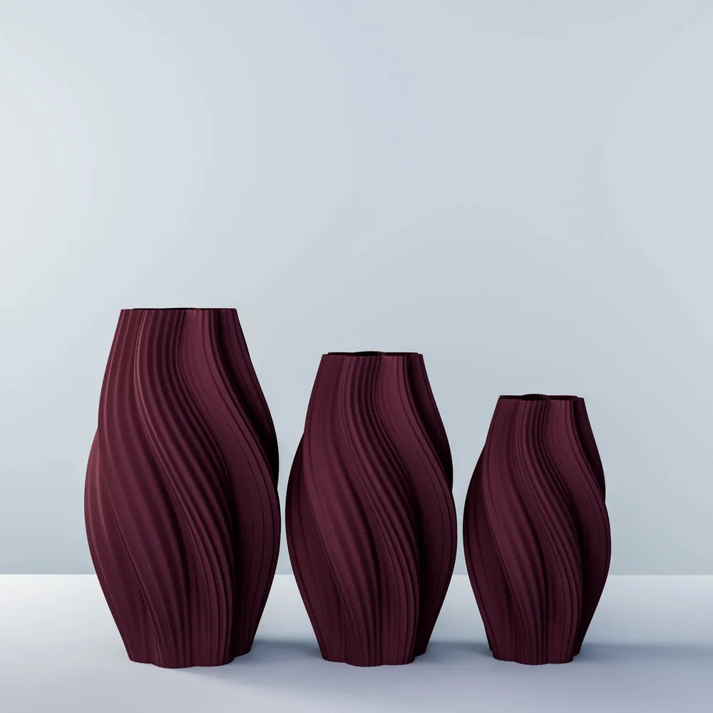 Aménagements pour bureau - Set de vases « Hot Ice Cream » (crème glacée chaude) - AURA 3D