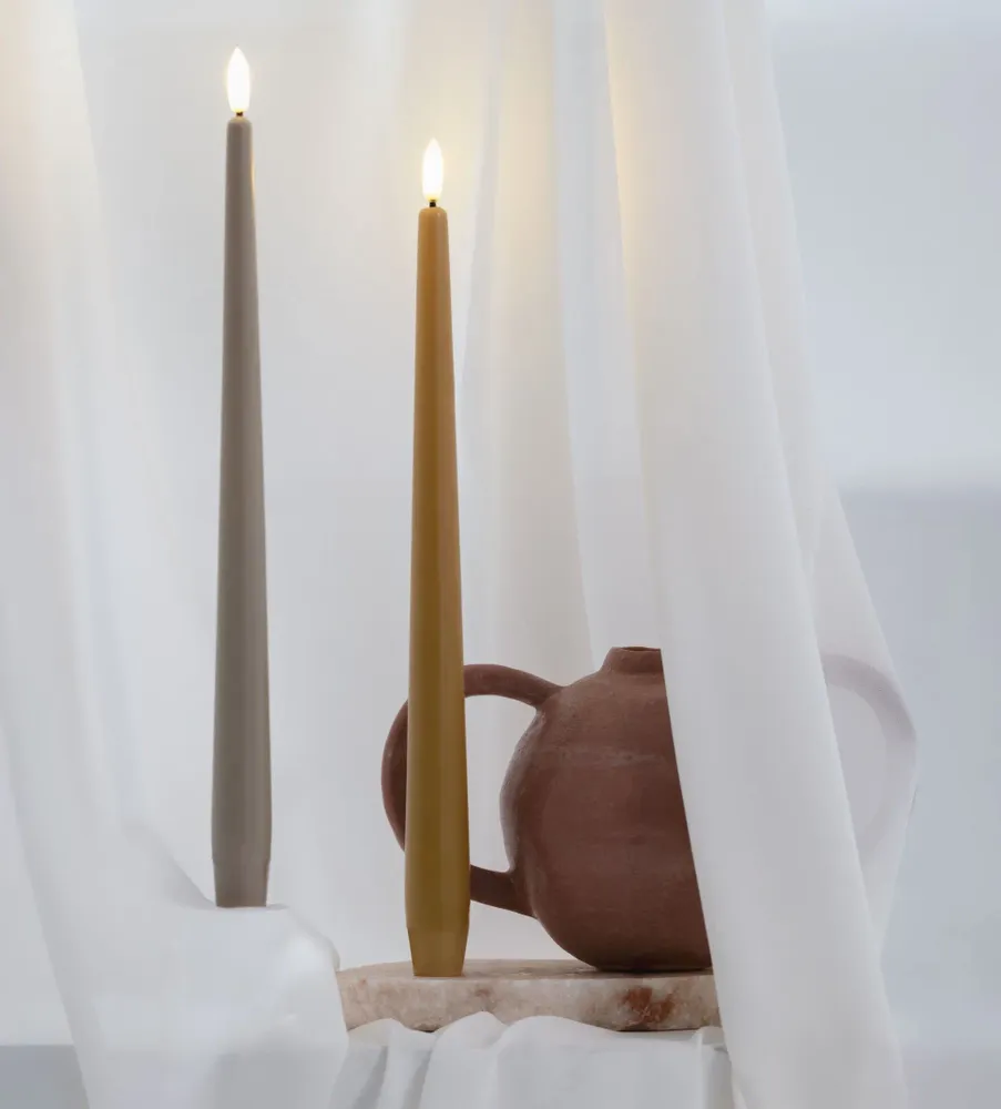 LED modules - Seasonal Colours Taper Candles Silk (Two Pack) - MOODS & MORE