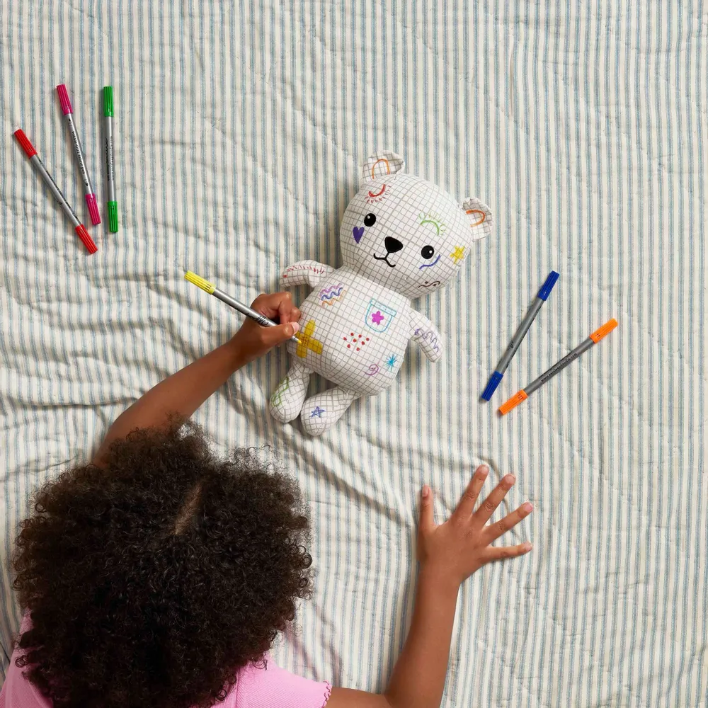 Toys - Artie Bear™ - colour in & doodle - EATSLEEPDOODLE