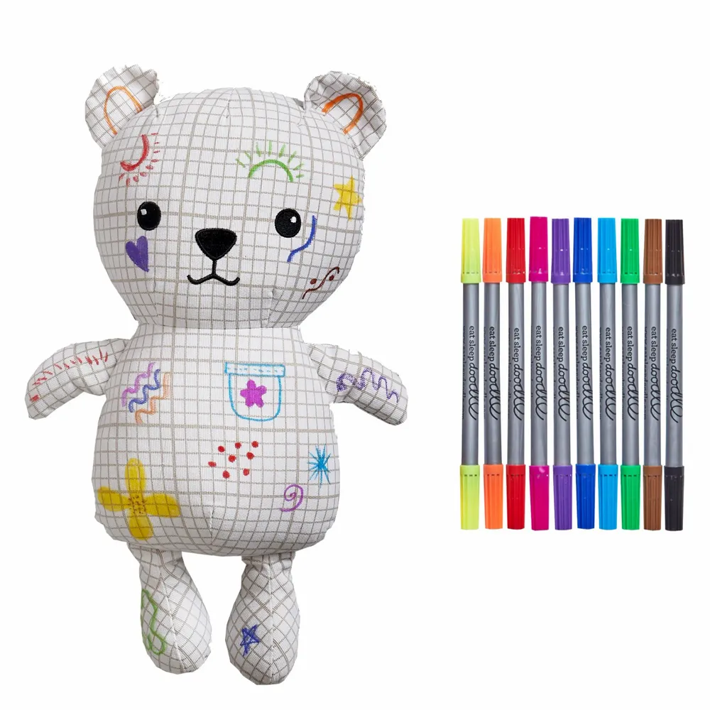 Toys - Artie Bear™ - colour in & doodle - EATSLEEPDOODLE