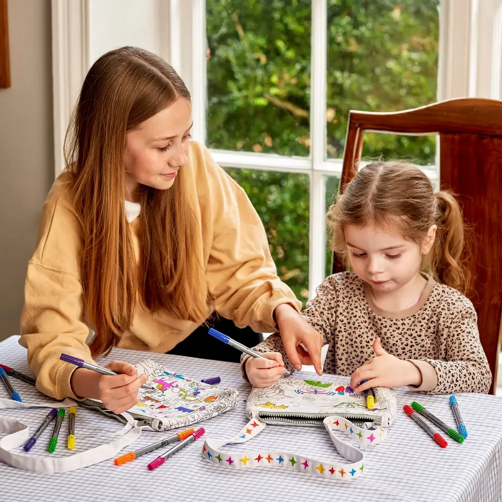 Children's bags and backpacks - colour-in butterfly crossbody bag - EATSLEEPDOODLE