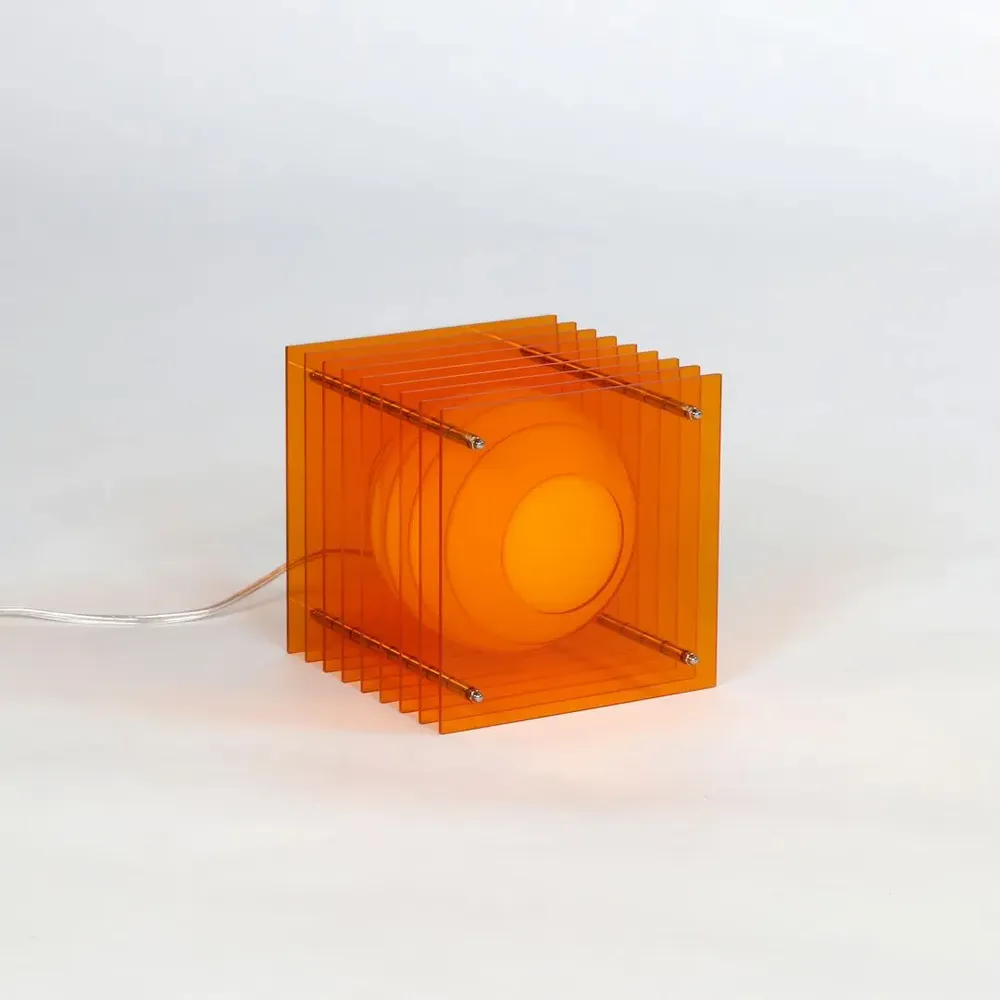 Design objects - Lớp small square in orange acrylic CE - BANG