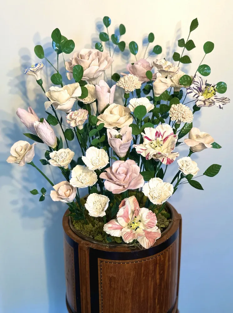 Decorative objects - Porcelain floral arrangement - FLEURIR L AVENIR