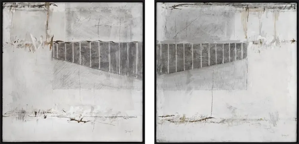 Services - 'Diptych Efeso' - Original Painting - 80x40cm - PERSPECTIVA 10
