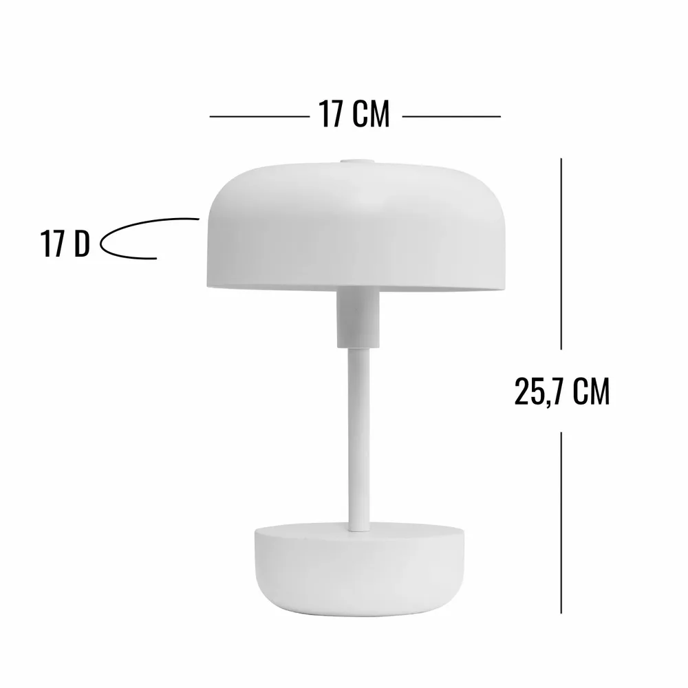 Table lamps - Haipot white LED rechargeable table lamp - DYBERG LARSEN