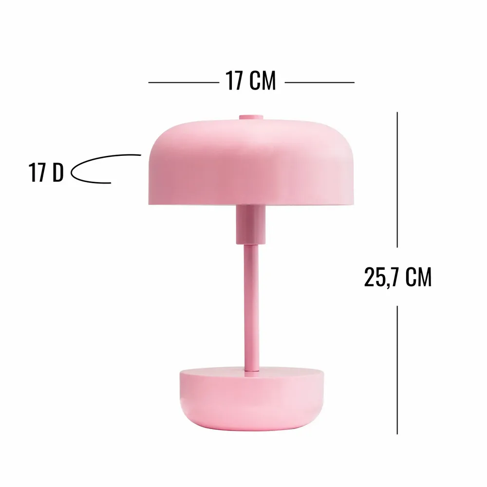 Table lamps - Haipot pink LED rechargeable table lamp - DYBERG LARSEN