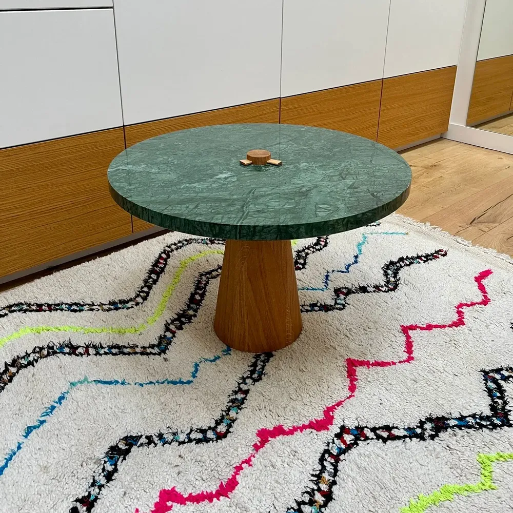 Tables basses - Table basse plateau en pierre naturelle - Ikone - Diamètre 60cm - C'EST BIEN FAIT