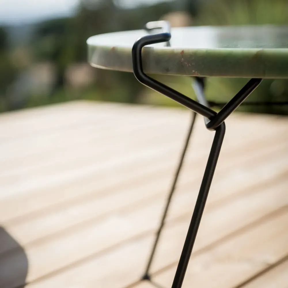 Coffee tables - Coffee table with natural stone top - Tune me - Diameter 60cm - C'EST BIEN FAIT
