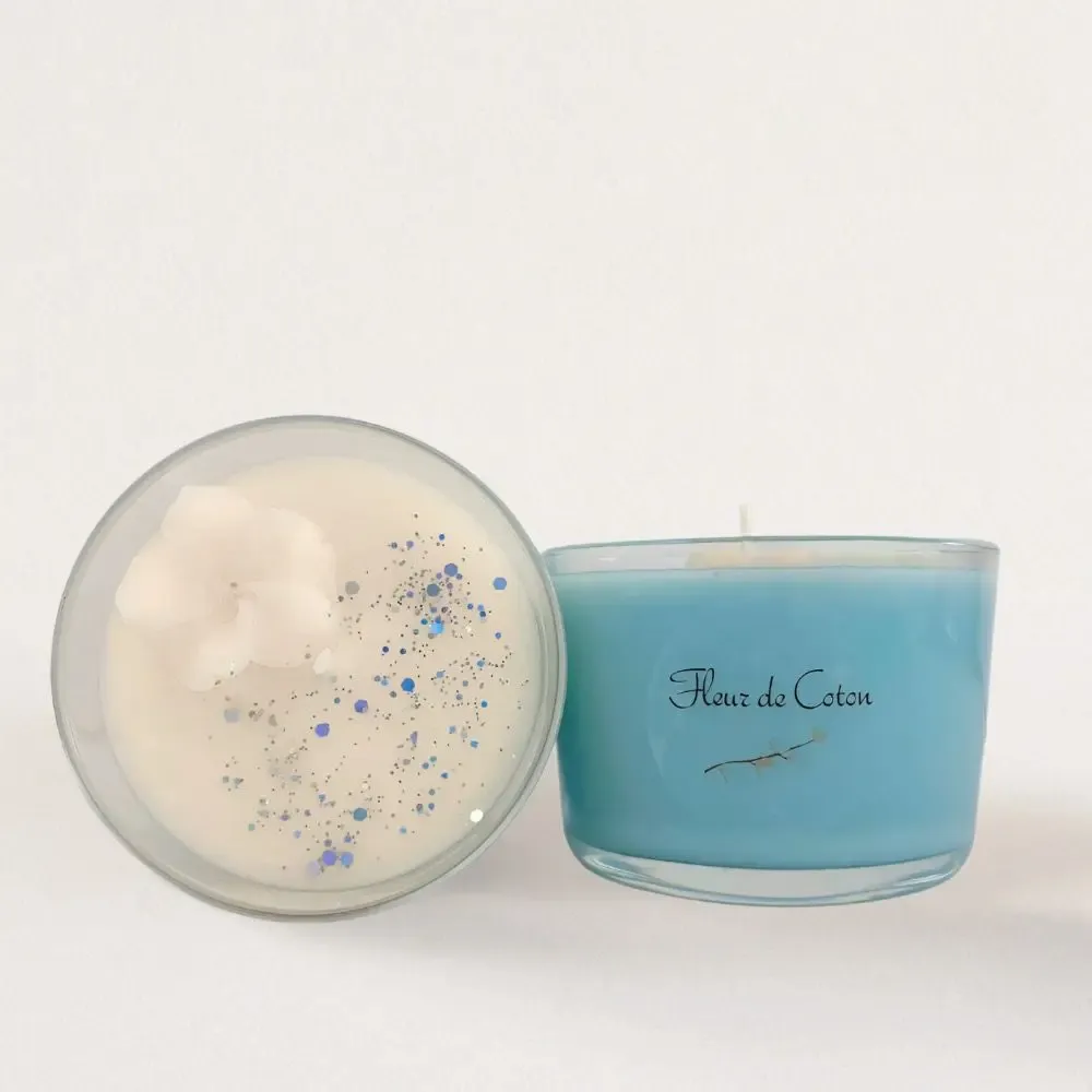 Gifts - Cotton Flower Scented Candle - 150ml - MURI CREATIONS