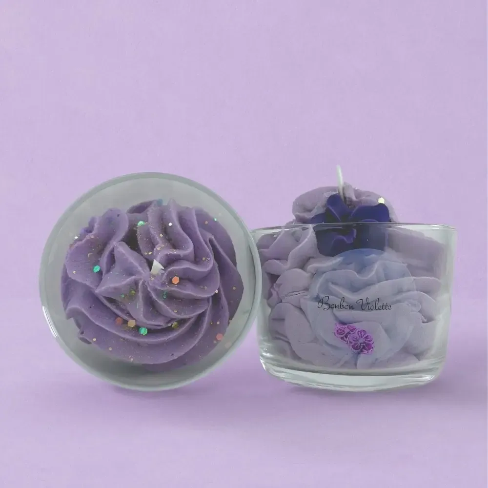 Gifts - Violet scented candle -150ml - MURI CREATIONS