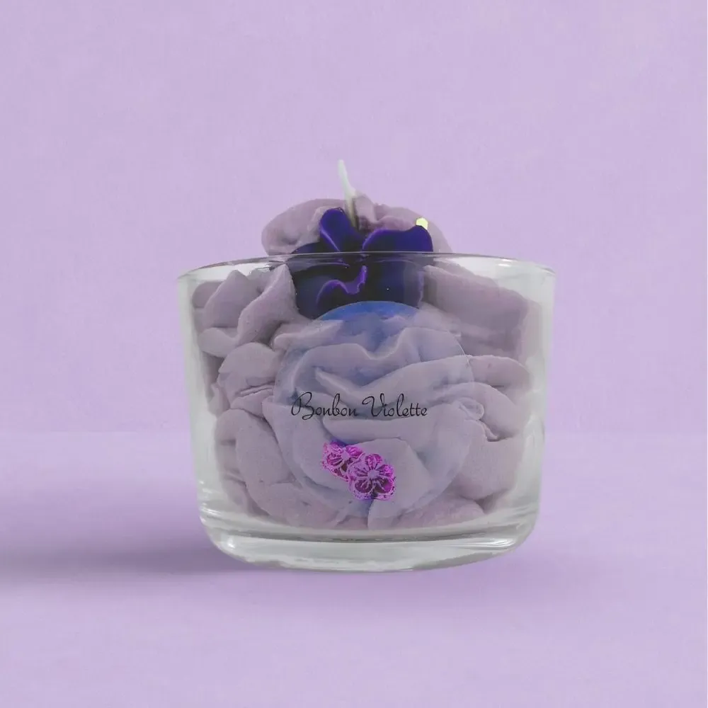 Gifts - Violet scented candle -150ml - MURI CREATIONS