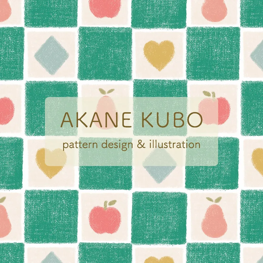 Design textile et surface - Anouchka – Motif Allover exclusif - AKANE KUBO