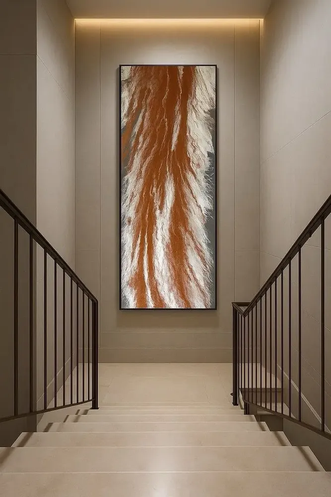 Tableaux - Sillage est un diptyque abstrait en deux parties, à l'acrylique-resin - TURIK&ART (KSENIIA TURIK)