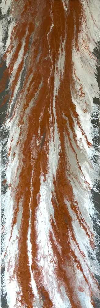 Tableaux - Sillage est un diptyque abstrait en deux parties, à l'acrylique-resin - TURIK&ART (KSENIIA TURIK)