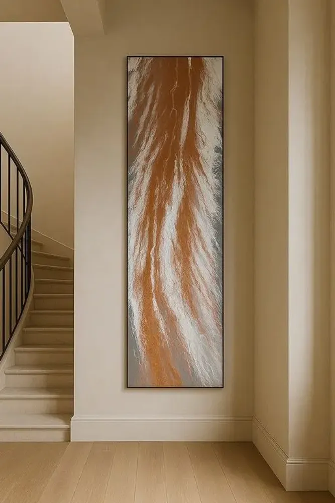 Tableaux - Sillage est un diptyque abstrait en deux parties, à l'acrylique-resin - TURIK&ART (KSENIIA TURIK)