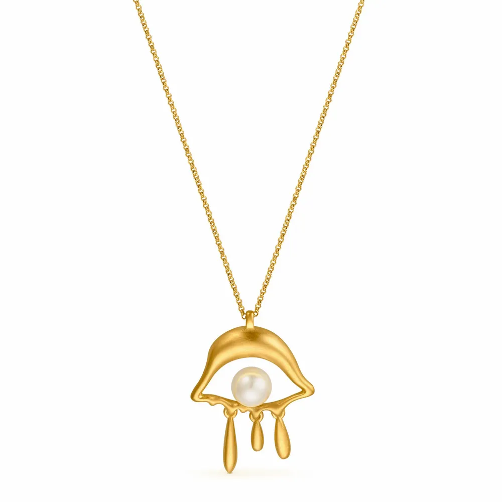 Bijoux - COLLIER FEMME DORÉ DALÍ, JEWELRY BY JOIDART, OEIL - JOIDART