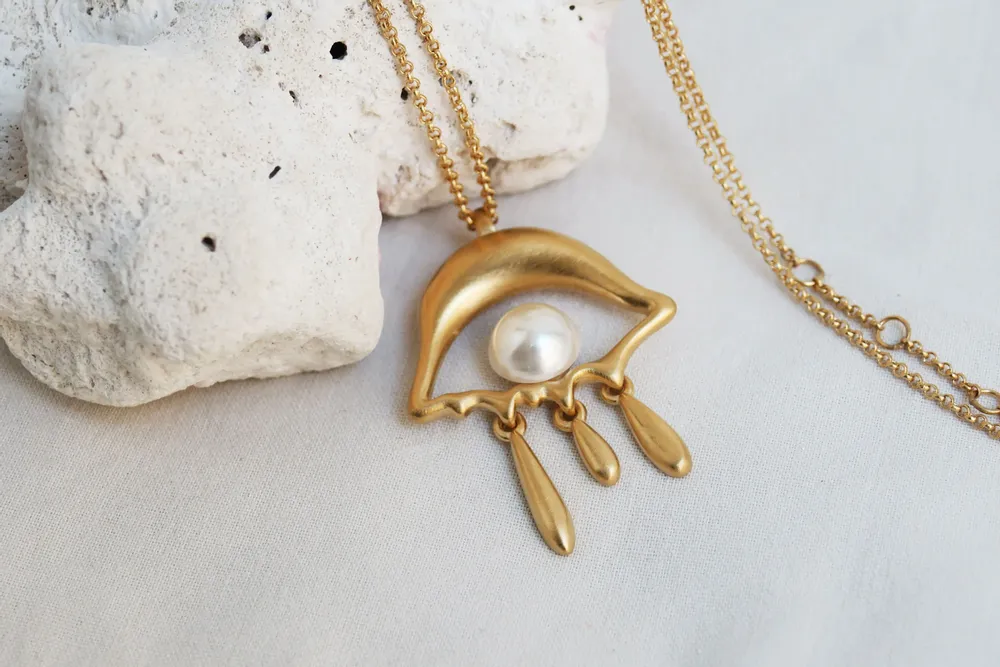 Bijoux - COLLIER FEMME DORÉ DALÍ, JEWELRY BY JOIDART, OEIL - JOIDART