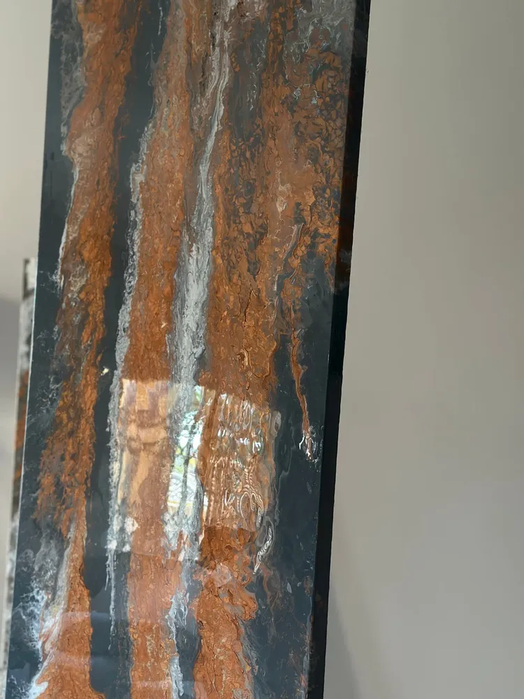 Tableaux - "Le Sillage "peinture acrylique sur toile, recouverte de résine - TURIK&ART (KSENIIA TURIK)