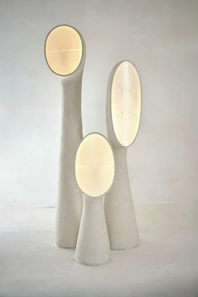 Lampadaires - Amba 170 – Lampe sculpturale grand format - ATELIER HENRI DEJEANT