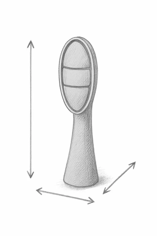 Lampadaires - Amba 170 – Lampe sculpturale grand format - ATELIER HENRI DEJEANT