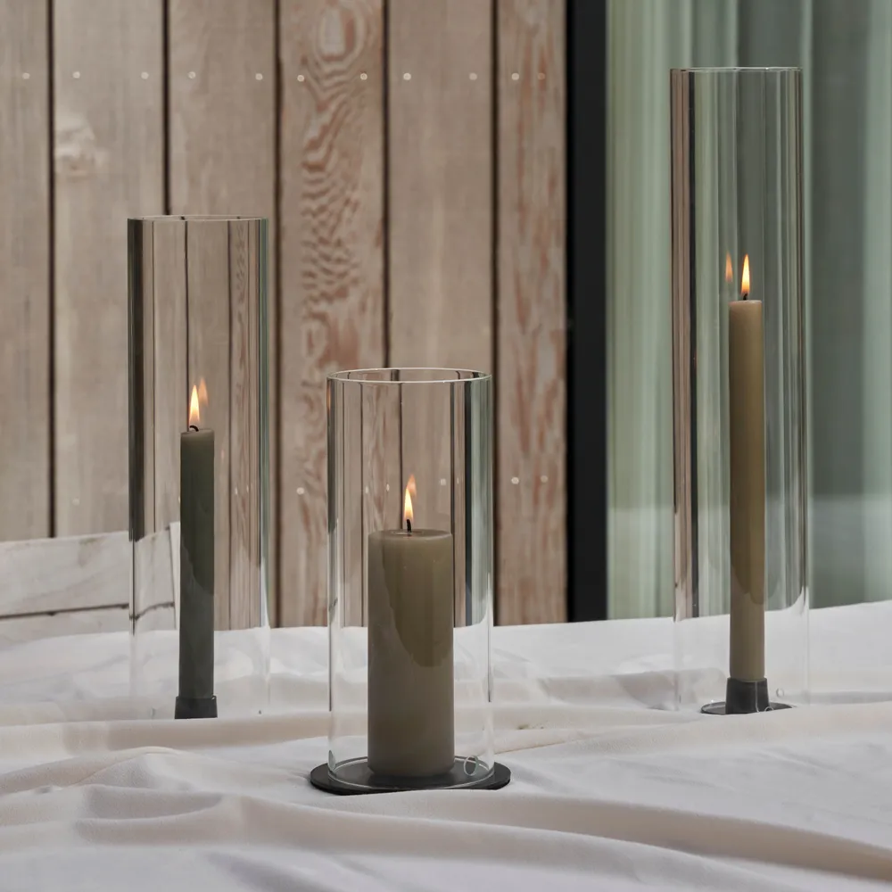 Objets design - Hurricane en verre cylindrique - ESTER & ERIK