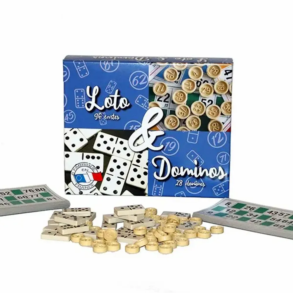 Jeux enfants - Coffret Loto et Dominos - FERRIOT CRIC