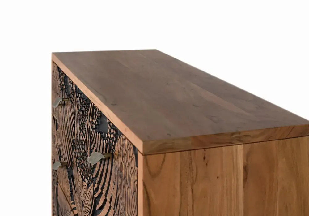 Commodes - Commode bois d'acacia et métal - GINER Y COLOMER