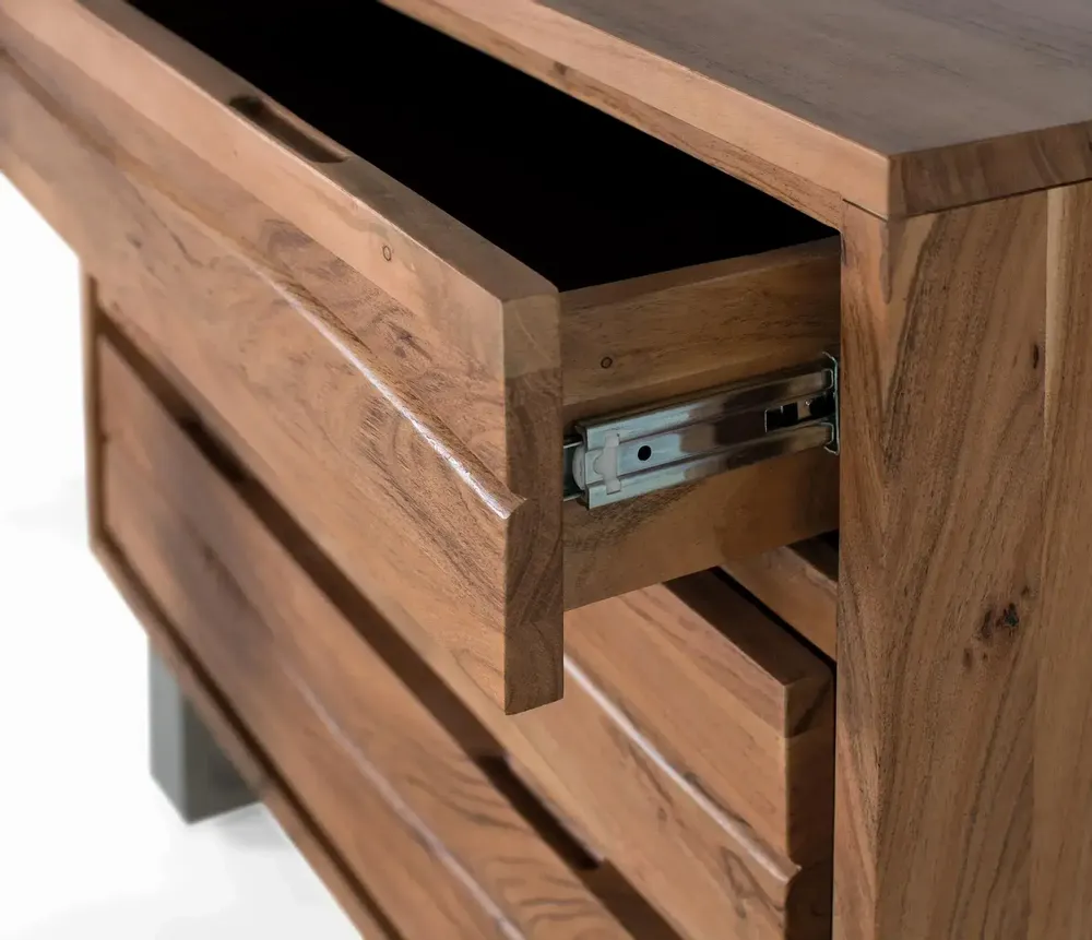 Commodes - Commode en bois d'acacia et métal - GINER Y COLOMER