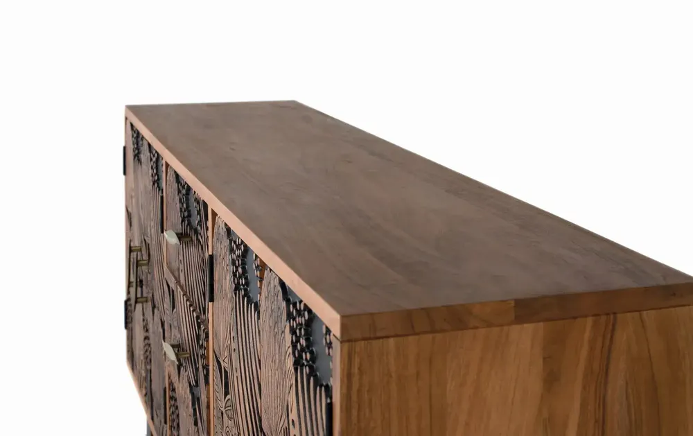 Buffets - Buffet bois d'acacia et métal - GINER Y COLOMER