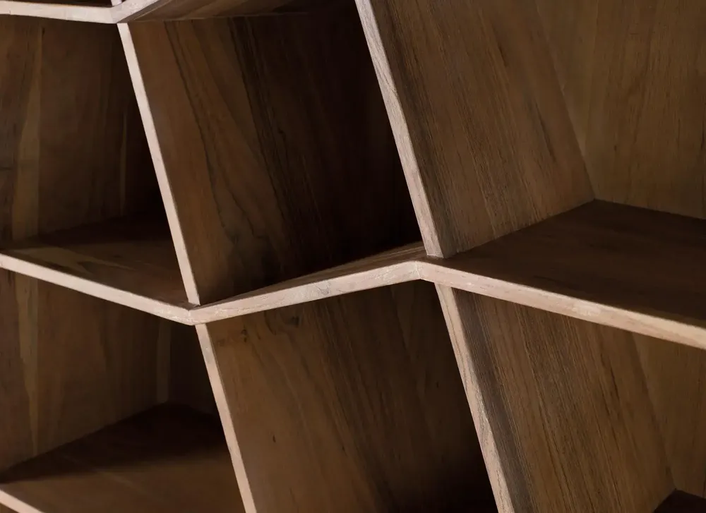 Bibliothèques - Bibliothèque en bois manguier et noir - GINER Y COLOMER