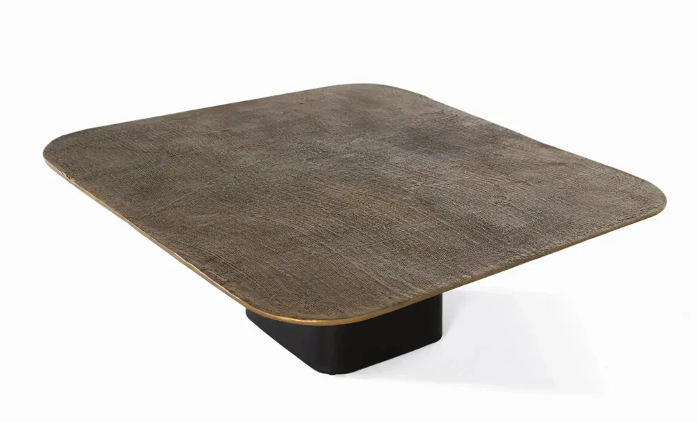 Tables basses - Table basse avec base en fer et plateau en aluminium - GINER Y COLOMER