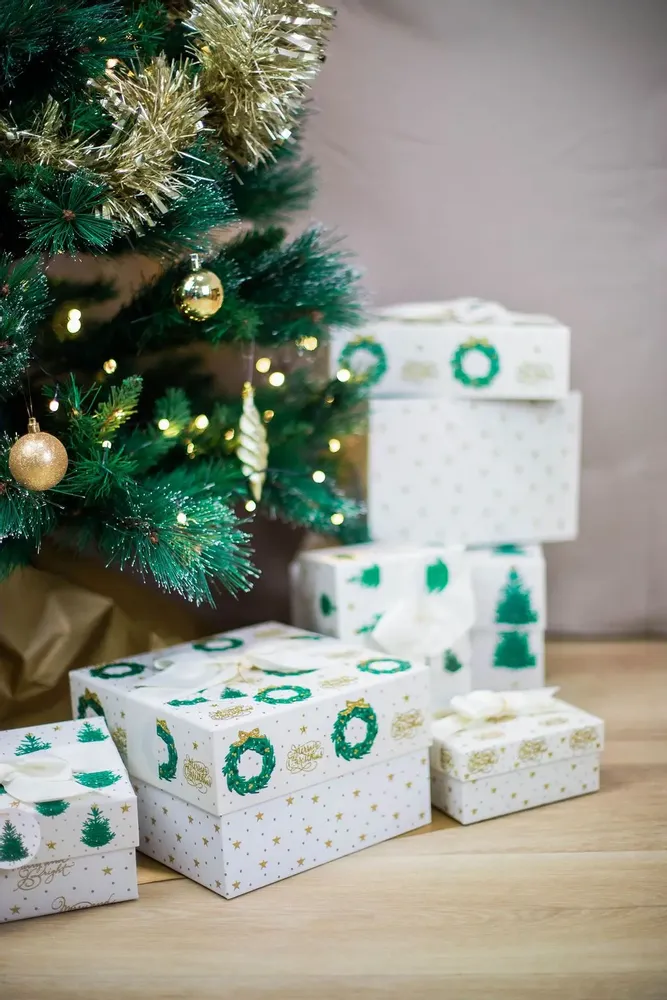 Stationery - Nested storage boxes, decorated - ESPRIT BRITISH BY MAISON ROYAL GARDEN