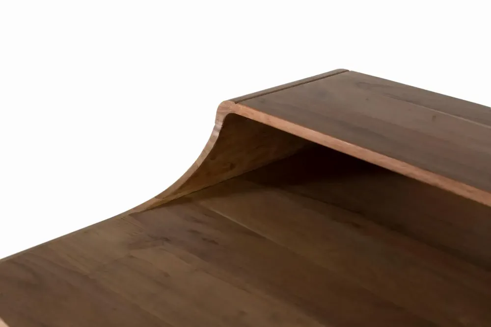 Desks - Acacia wood and metal desk - GINER Y COLOMER