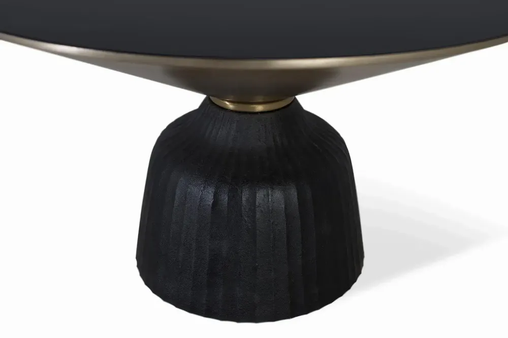 Tables basses - Table basse plateau verre trempé structure aluminium - GINER Y COLOMER