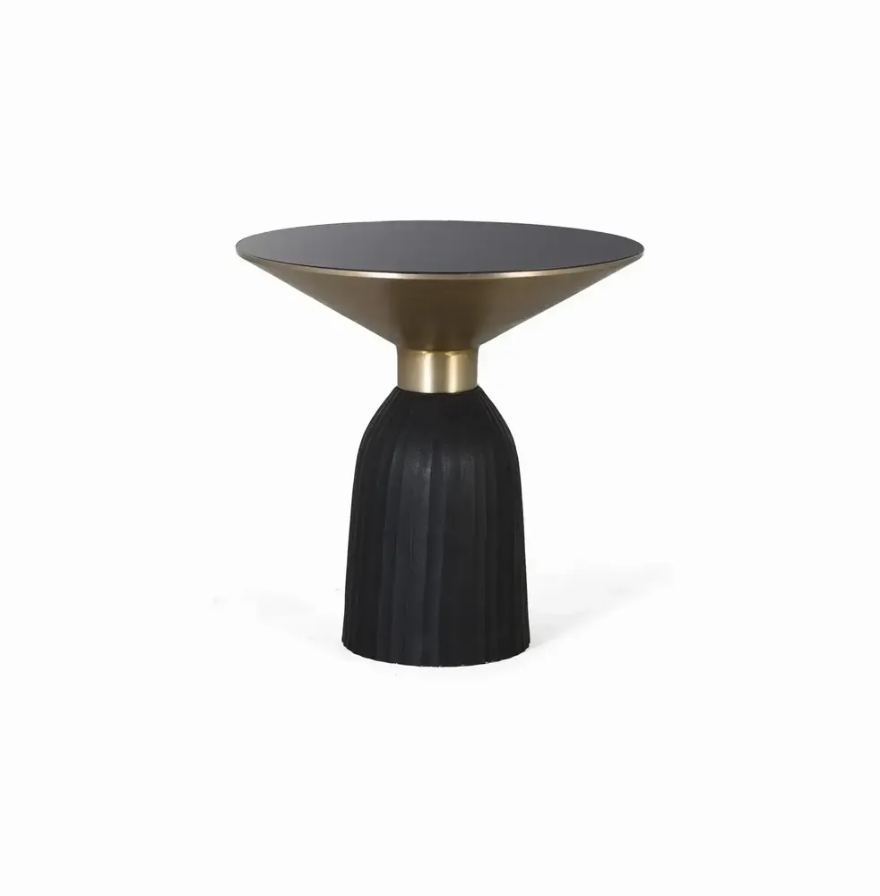 Tables basses - Table basse plateau verre trempé structure métal style moderne - GINER Y COLOMER