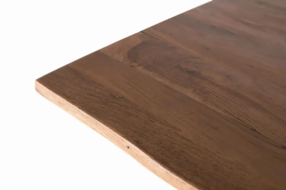 Tables Salle à Manger - Table à manger plateau bois d'acacia et base métal 200cm - GINER Y COLOMER