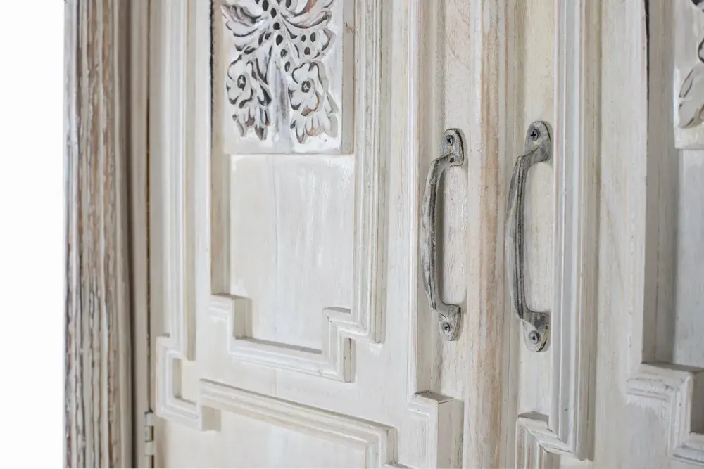 Armoires - Armoire manguier blanc vieilli touche sophistiquée - GINER Y COLOMER