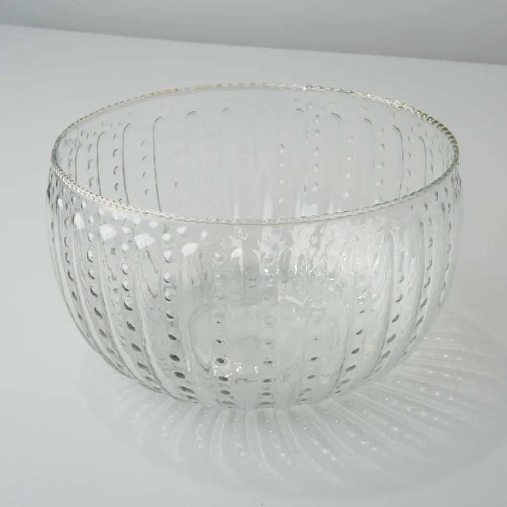 Platter and bowls - Ruffle Glass Bowls - BE HOME