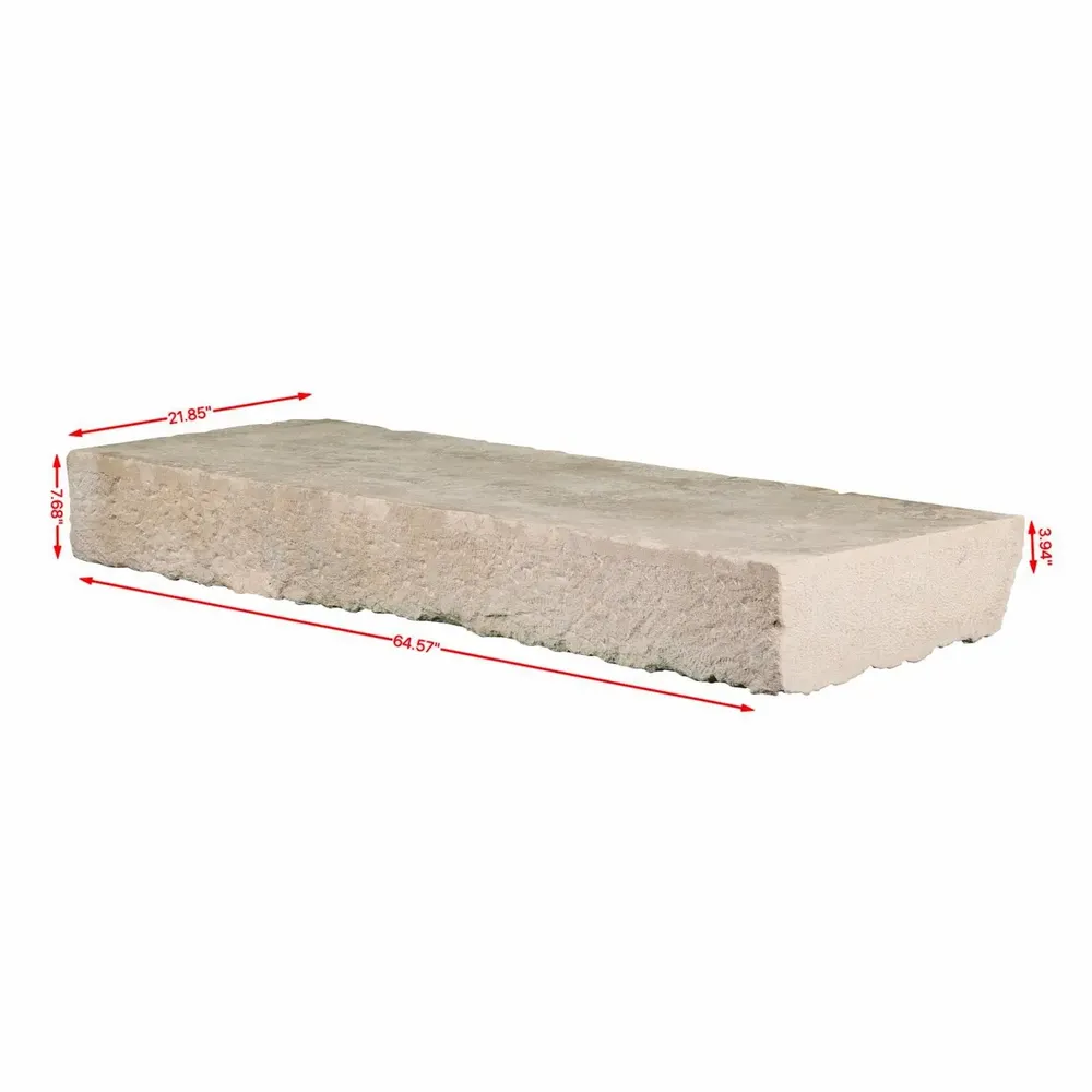 Cheminées - Dalle en pierre calcaire blanc cassé – Sobriété minérale Wabi-Sabi - MAISON LEON VAN DEN BOGAERT ANTIQUE FIREPLACES AND RECLAIMED DECORATIVE ELEMENTS