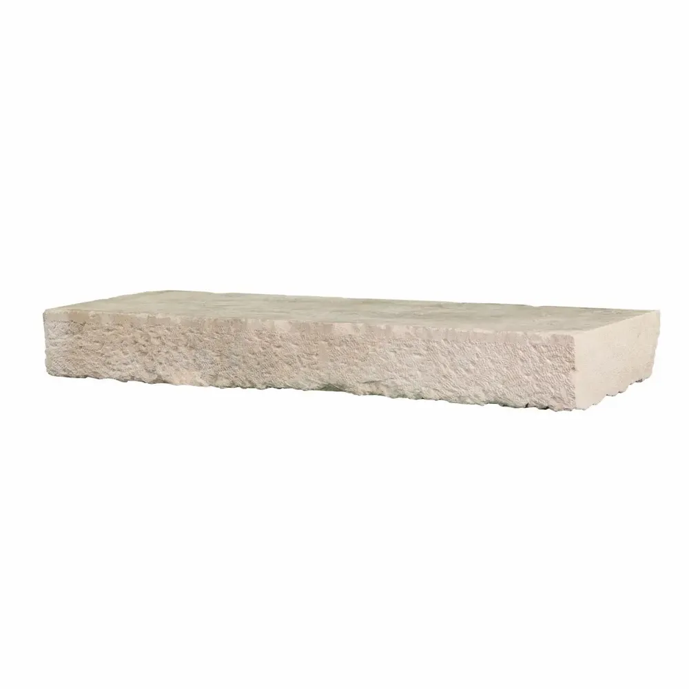Cheminées - Dalle en pierre calcaire blanc cassé – Sobriété minérale Wabi-Sabi - MAISON LEON VAN DEN BOGAERT ANTIQUE FIREPLACES AND RECLAIMED DECORATIVE ELEMENTS