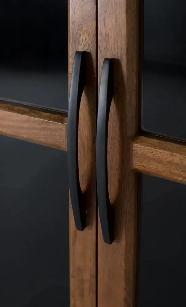 Wardrobe - 2-door display case in mango wood and metal structure - GINER Y COLOMER