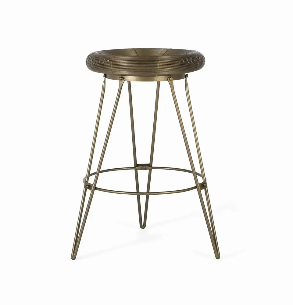 Stools - High metal bar stool 76 cm high - GINER Y COLOMER