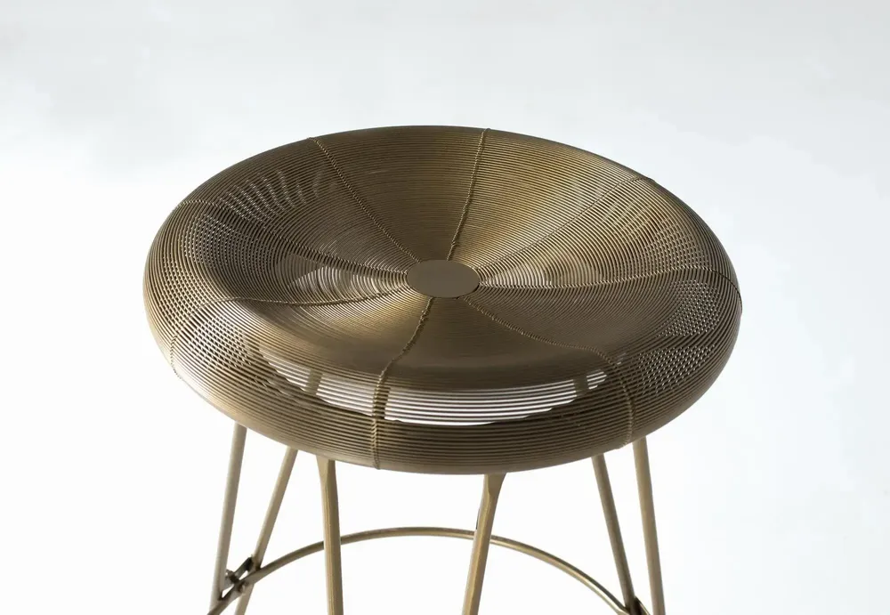 Stools - High metal bar stool 76 cm high - GINER Y COLOMER