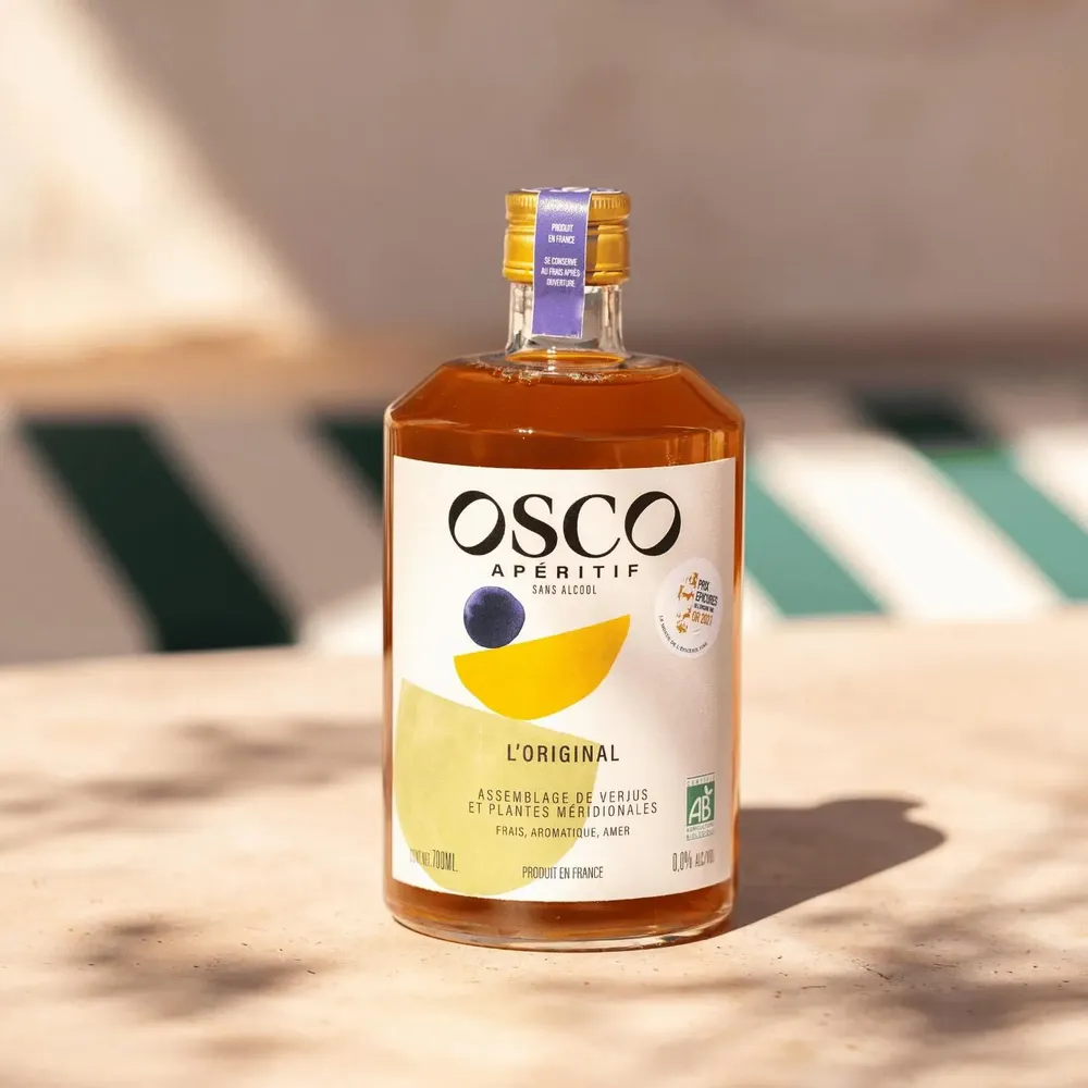Épicerie fine - OSCO L'Original - apéritif sans alcool bio et français 0% - 70cl - OSCO - APERITIFS SANS ALCOOL